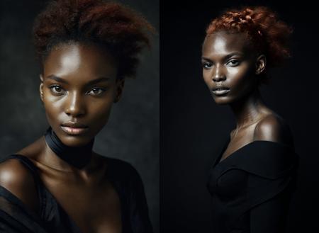 TheAramintaExperiment_Cv6_amazing people, raw photography professional photography by Alessio Albi and Paolo Roversi, (face inspired by Jean-Luc Goddard:1.4), (wide view:1.8), royal outfit, redhead African dark skinned girl wi_20240709162256_0001.png